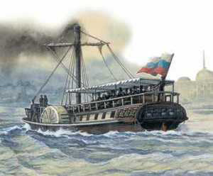 The Elizaveta, the first Russian steamship