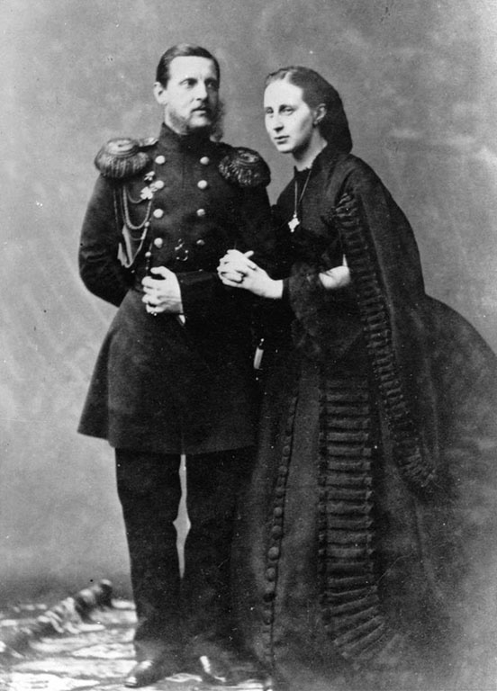 Grand Duke Konstantin Nikolaevich and Grand Duchess Aleksandra Iosifovna in 1847
