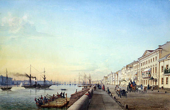 English Embankment (English Quay) (Hermitage Museum, St. Petersburg)