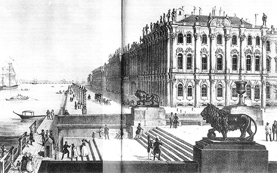 The Imperial Winter Palace facing the Neva