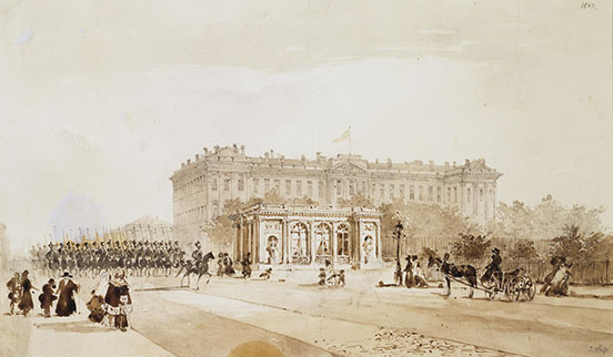 Anichkov (Nikolai) Palace in St Petersburg, 1843 (Hermitage Museum, St. Petersburg)