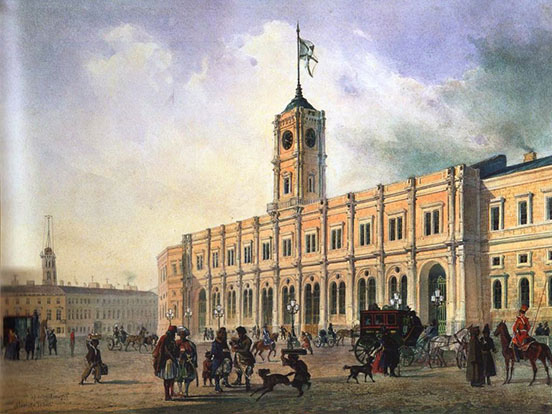 St. Petersburg Passenger Station of the St. Petersburg–Moscow Railway, 1851