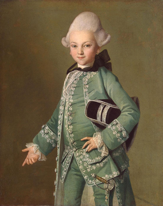 Count Alexey Grigorievich Bobrinskii as a child, 1769 (Hermitage Museum, St. Petersburg)