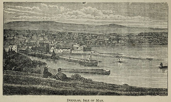 The harbour at Douglas, Isle of Man, 1840s