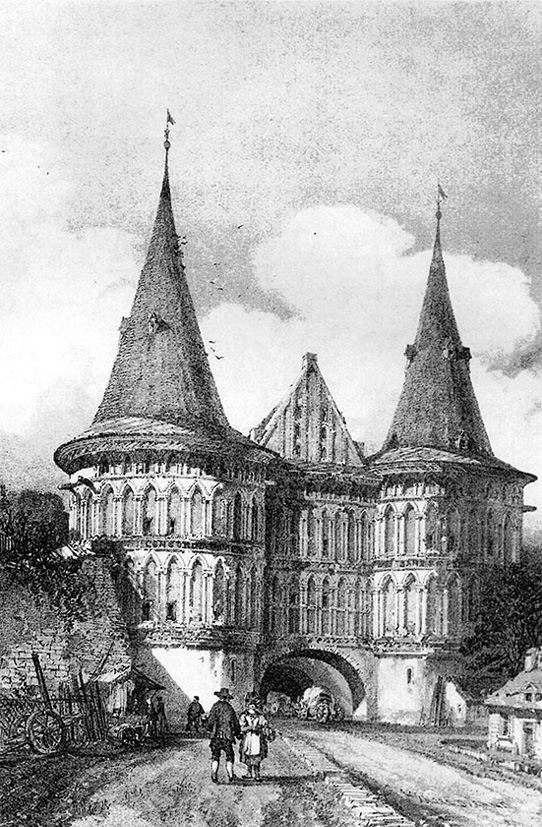 Holstein Gate, Lubeck, 1839