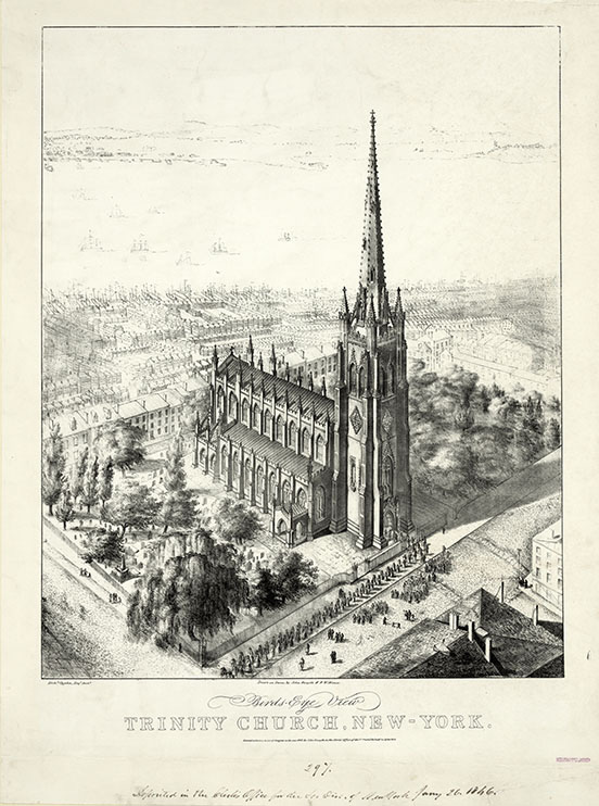 Trinity Church, 1846 (Museum of the City of New York)