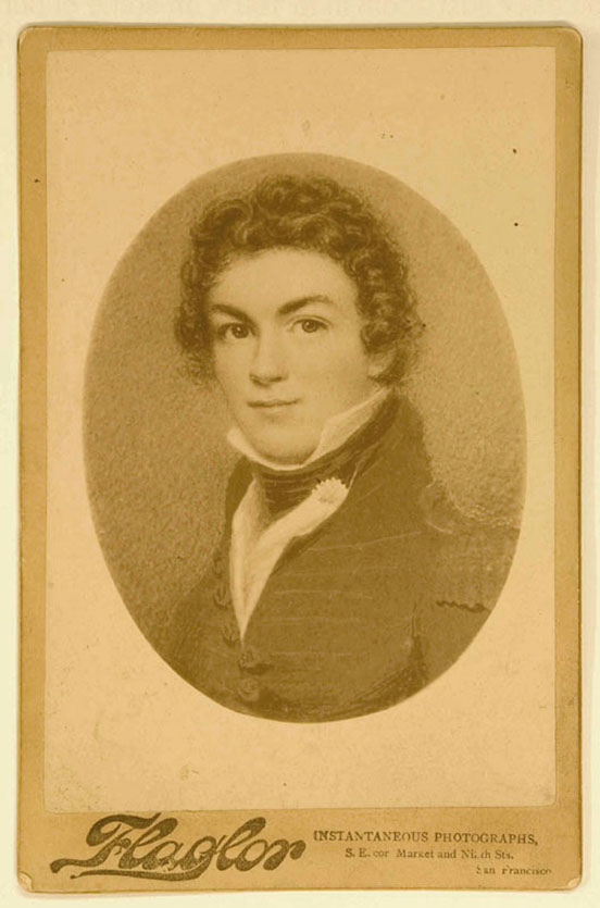 Photograph of a portrait of William Gibbs McNeill as a youth, 1820s (Hunterian Gallery, Glasgow)