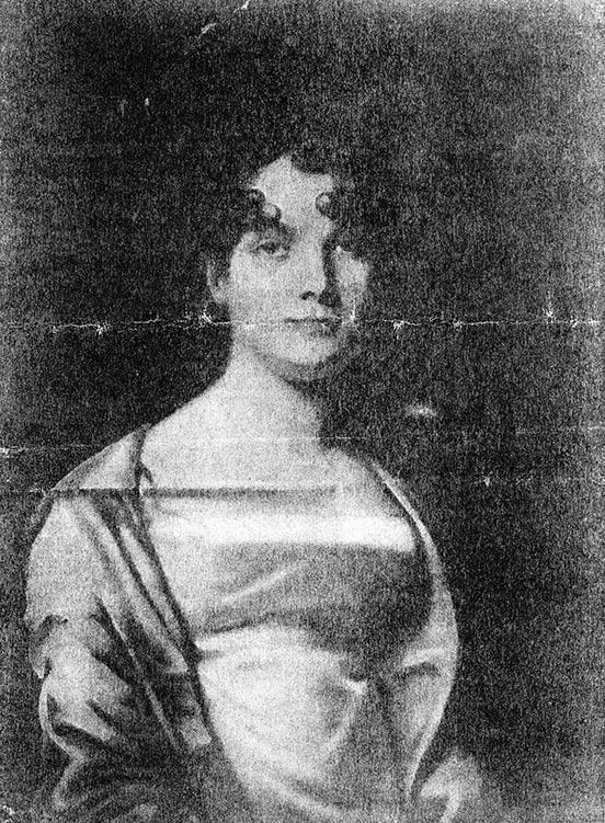 Damaged photograph of a portrait of Eliza (McNeill) (Wellwood) Winstanley, by Sir Henry Raeburn